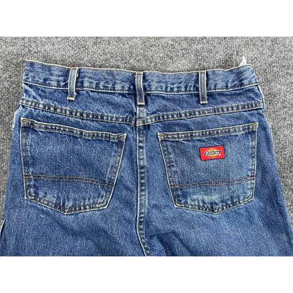 Dickies Jeans Mens 32x30 Blue Workwear 100% Cotton - Has Stains - Picture 4 of 11